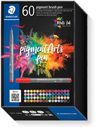 Brushpen Staedtler 371 C60 set 60 kleuren 60 Stuk
