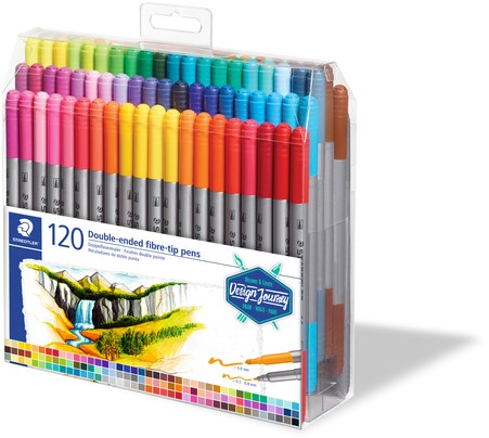 Kleurstift Staedtler dubbele punt set 120 kleuren 120 Stuk-2