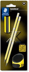 Grafietpotlood Norix blister 2 st HB zwart geel 2 Stuk