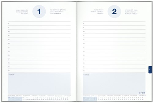 Schoolagenda 25-26 Lannoo NASA 1dag/1pagina zwart 1 Stuk-2