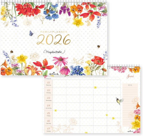 Familieplanner 26 Marjolein Bastin bloemen 1mnd/1p 1 Stuk