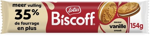 Koekjes Lotus Biscoff speculoos sandwich vanille 15 stuks