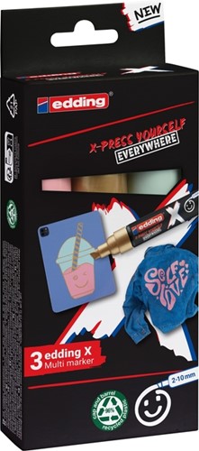 Edding 6900 X multi m. 3pcs set pastel col. 3 Stuk