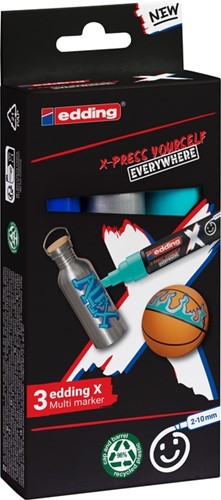 Edding 6900 X multi m. 3pcs set ocean col. 3 Stuk