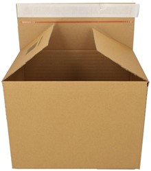 Quickbox IEZZY 304x216x130-220mm bruin 10 Stuk