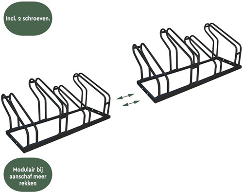 Fietsenrek BRASQ  4 fietsen BS400 zwart 1 Stuk-2