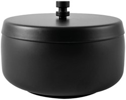 Asbak BRASQ tafelmodel 1 liter met deksel zwart 1 Stuk