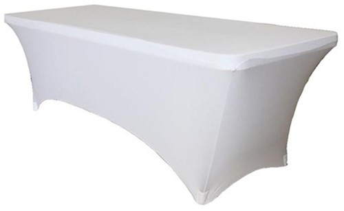 Tafelrok BRASQ 183x76x74cm wit 1 Stuk