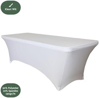 Tafelrok BRASQ 183x76x74cm wit 1 Stuk-3