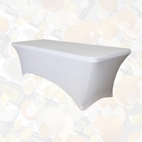 Tafelrok BRASQ 183x76x74cm wit 1 Stuk-1