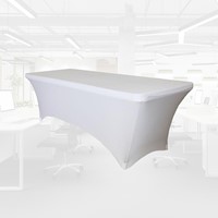 Tafelrok BRASQ 183x76x74cm wit 1 Stuk-2