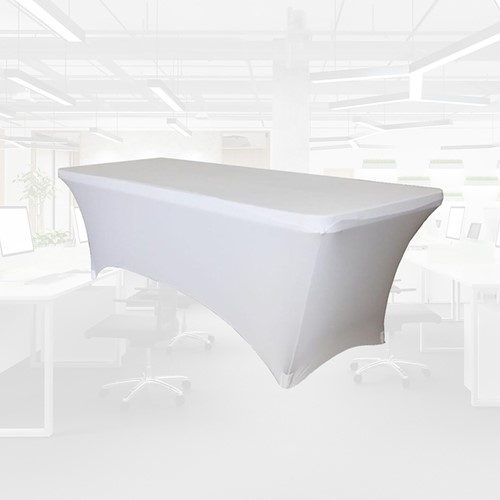 Tafelrok BRASQ 183x76x74cm wit 1 Stuk-2