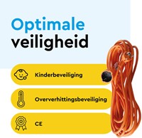 Verlengkabel BRASQ 20m oranje 1 Stuk-3