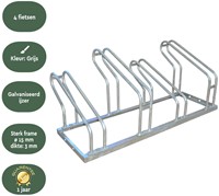 Fietsenrek BRASQ  4 fietsen BS400 zilver 1 Stuk-3