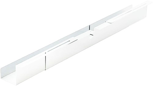 Kabelgoot BRASQ verstelbaar 75-150cm CT100 wit 1 Stuk