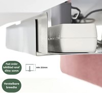 Kabelgoot BRASQ verstelbaar 75-150cm CT100 wit 1 Stuk-1