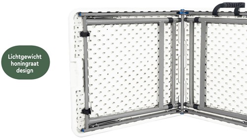 Vouwtafel BRASQ 120x60x74cm FC120 wit 1 Stuk-2