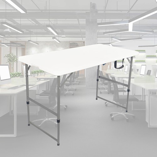 Vouwtafel BRASQ 120x60x74cm FC120 wit 1 Stuk-3