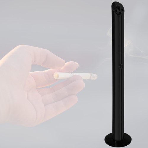 Asbak staand BRASQ AT300 RVS zwart 1 Stuk-7