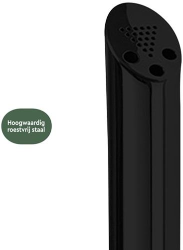 Asbak staand BRASQ AT300 RVS zwart 1 Stuk-2