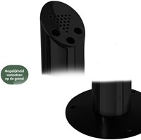 Asbak staand BRASQ AT300 RVS zwart 1 Stuk-3