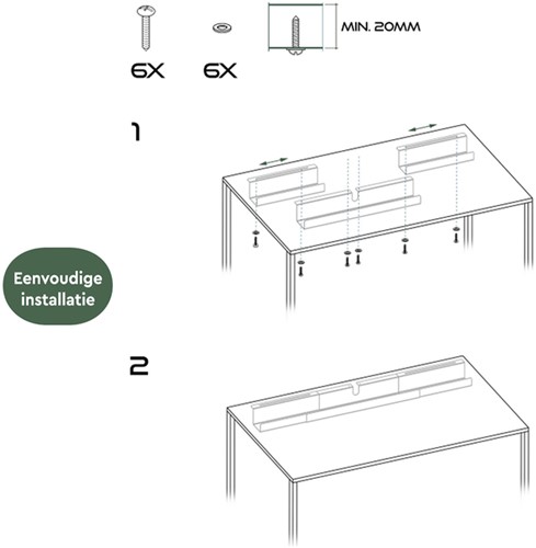 Kabelgoot BRASQ verstelbaar 75-150cm CT100 zwart 1 Stuk-6