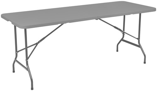 Vouwtafel BRASQ 180x70x74cm FT180 grijs 1 Stuk