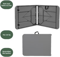 Vouwtafel BRASQ 180x70x74cm FT180 grijs 1 Stuk-1