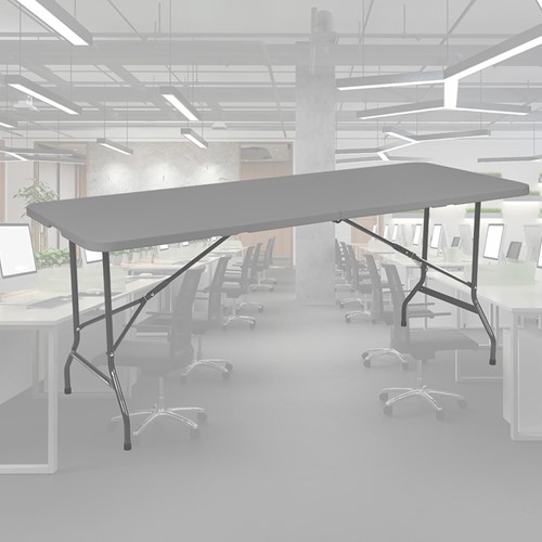 Vouwtafel BRASQ 180x70x74cm FT180 grijs 1 Stuk-3