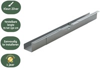 Kabelgoot BRASQ verstelbaar 75-150cm CT100 zilver 1 Stuk-3