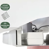 Kabelgoot BRASQ verstelbaar 75-150cm CT100 zilver 1 Stuk-2