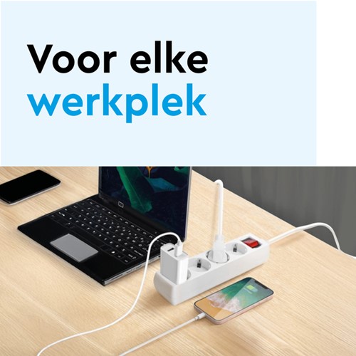 Stekkerdoos BRASQ 5 voudig 5 meter zwart 1 Stuk-4