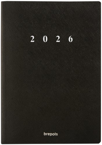 Agenda 2026  Brepols Essential 7d/2p Urban zwart 1 Stuk