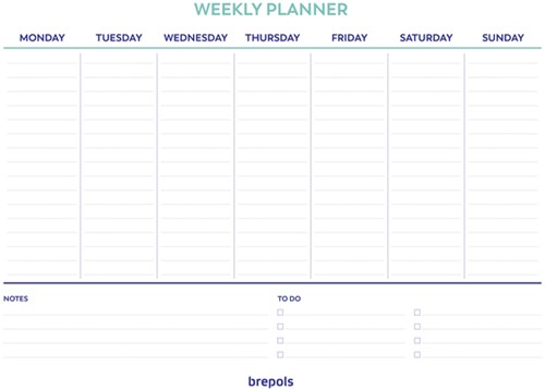 Planner Brepols Weekly planner A4 7d/1p 1 Stuk-1