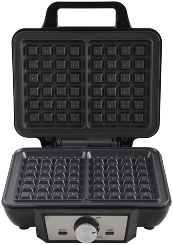 Wafelijzer  Tomado voor 2 wafels zwart 1 Stuk-2