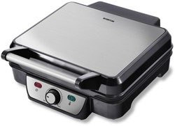 Contactgrill Inventum 1800 Watt zwart RVS 1 Stuk