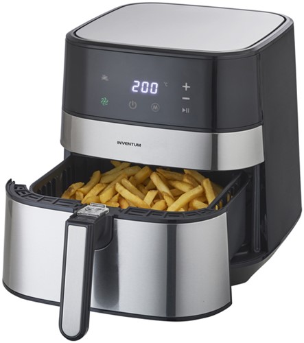Airfryer Inventum 5 liter zwart RVS 1 Stuk-2
