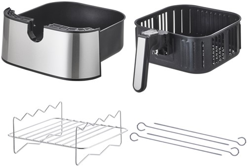 Airfryer Inventum 5 liter zwart RVS 1 Stuk-2