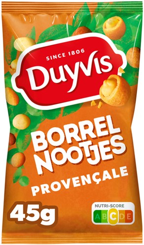 Borrelnootjes Duyvis provencale zak 45gr 45 Gram-2
