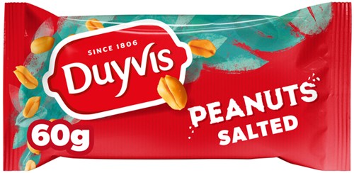 Pinda Duyvis gezouten zak 60gr 60 Gram-2