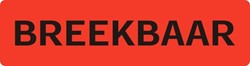 Waarschuwingsetiket breekbaar 500 stuks 1 Rol