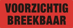 Waarschuwingsetiket voorzichtig breekbaar 500st 1 Rol