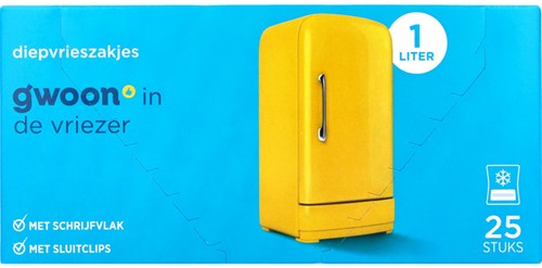 Diepvrieszak Gwoon 25 x 1 liter 25 Zak