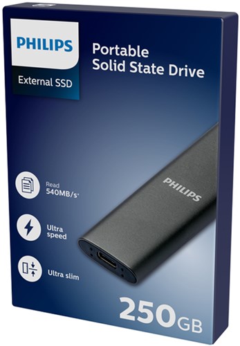 Philips External SSD 250 GB Ultra Speed Space Grey 1 Stuk-2