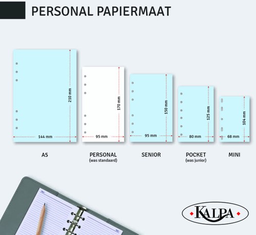 Organizer Kalpa Personal inclusief agenda 2026-2027 7dagen/2pagina's slangenprint bruin-8