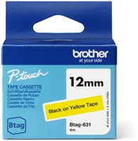 Labeltape Brother Ptouch Btag631 12mm geel 1 Stuk