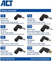 Compacte laptoplader 65W (laptops tot 15.6 inch) 1 Stuk-3