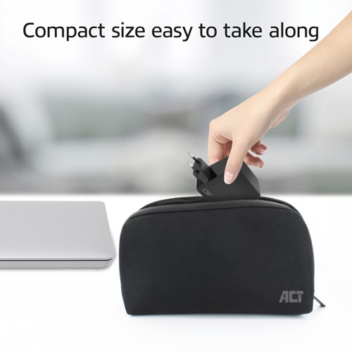 Laptop Oplader ACT USB-C Power Delivery 65W 2mtr-2
