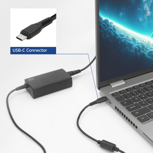 USB-C laptoplader met Power Delivery profielen 65W 1 Stuk-1