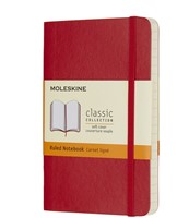 notitieboek A6 Moleskine SC rood 1 Stuk